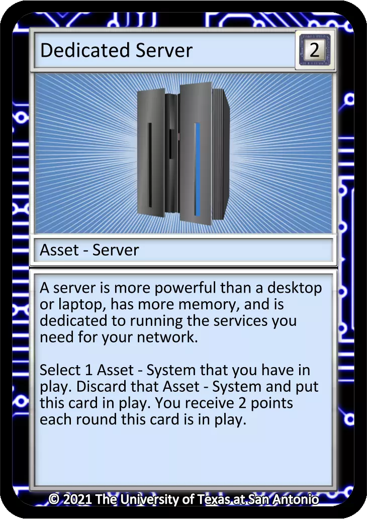 Dedicated Server card