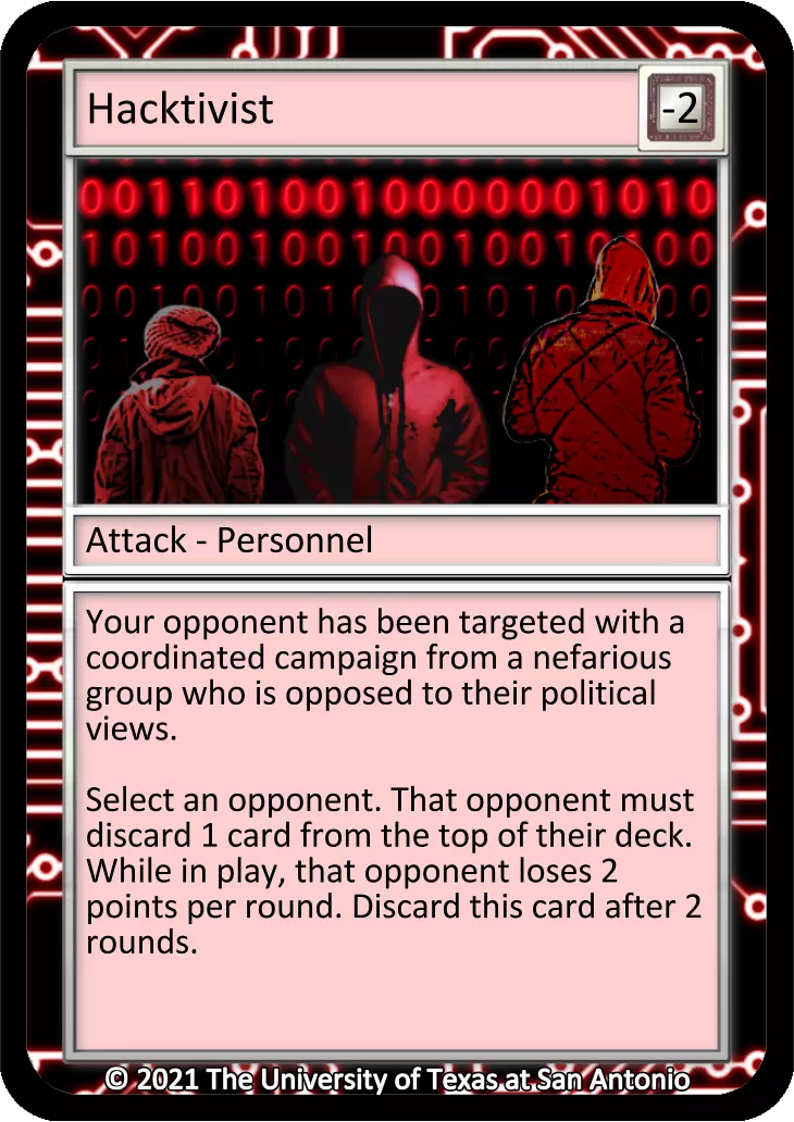 Hacktivist card