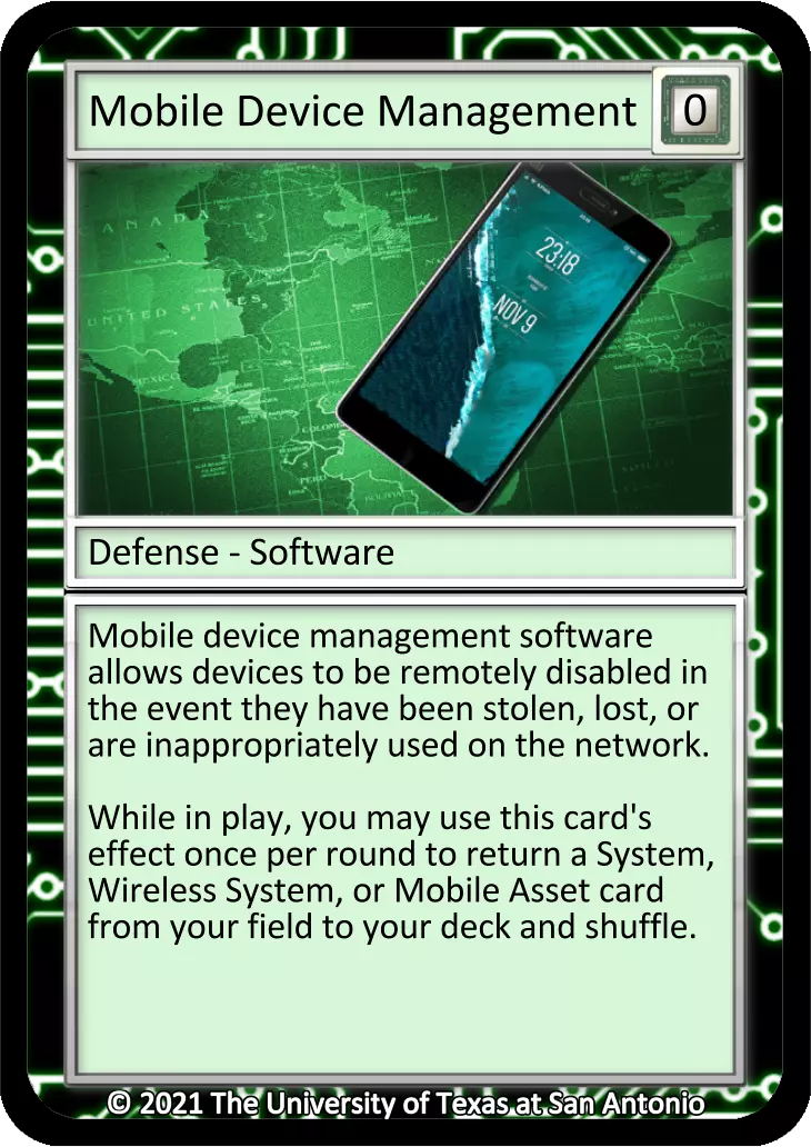 Mobile Device Management Card