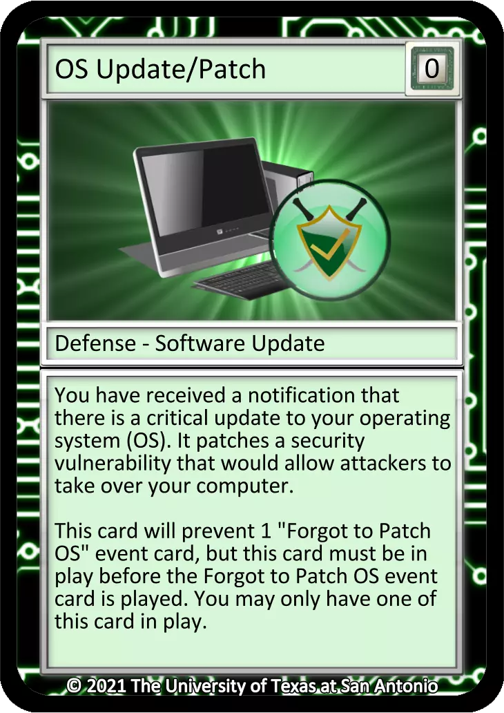 OS Update Patch card