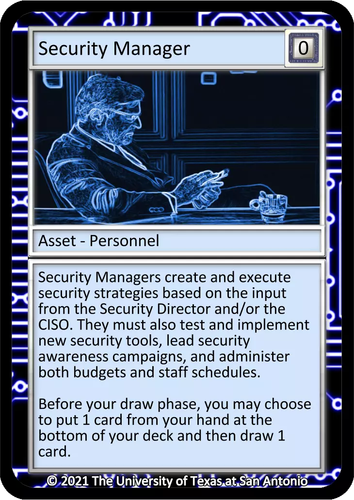 Security Manager card