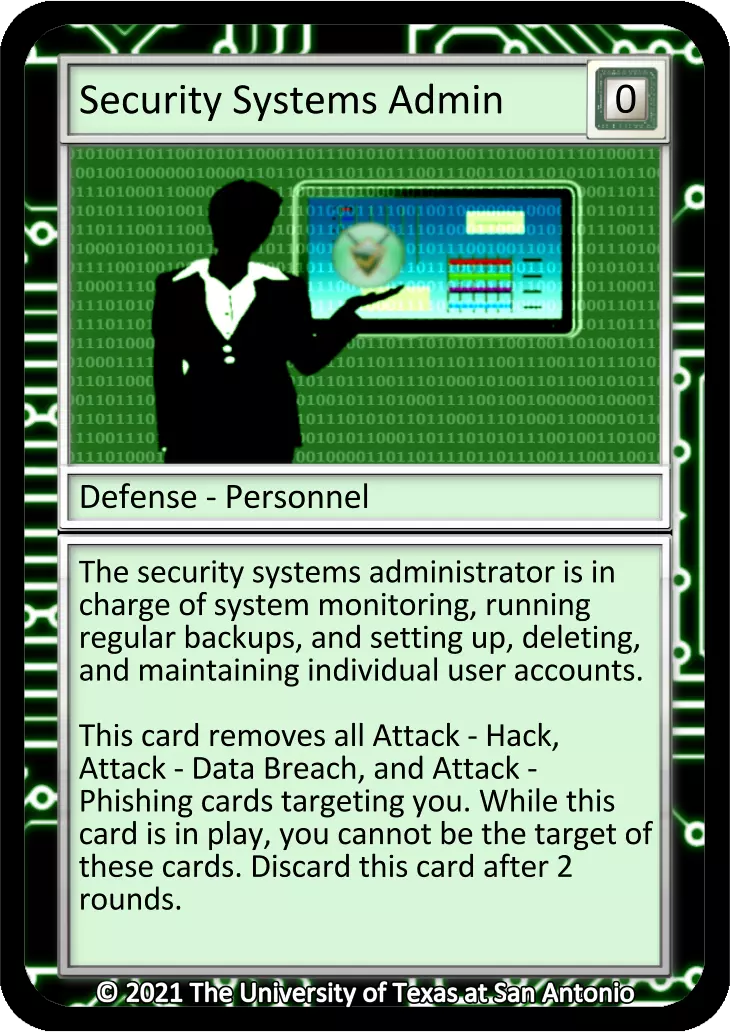 Security Systems Administrator card
