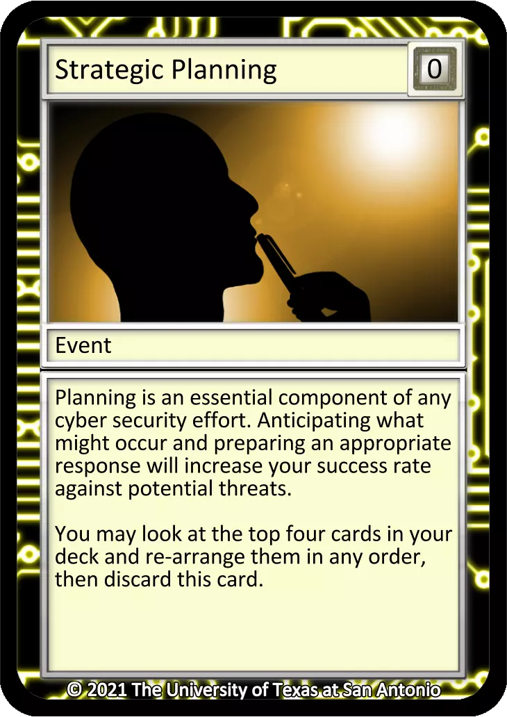 Strategic Planning card